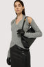 Maglia incrociata in misto mohair a coste 5
