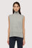Sleeveless turtleneck jumper in wool blend
