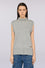 Sleeveless turtleneck jumper in wool blend