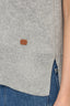 Maglia a collo alto senza maniche in misto lana 3