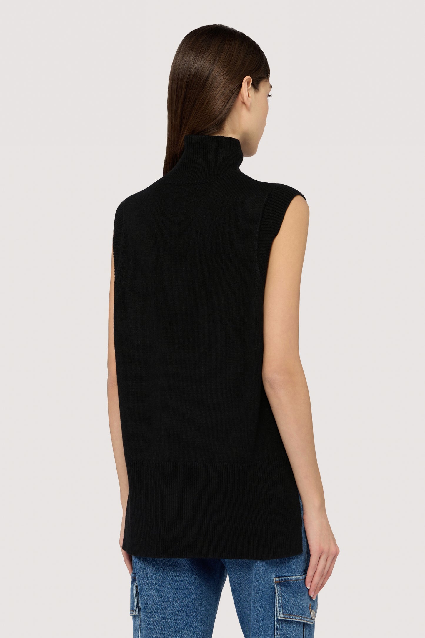 Maglia a collo alto senza maniche in misto lana 2|93d82d69ab8f2d08e59e0ba14f4ee898eeb3de694663f4261c723e46f305be0b