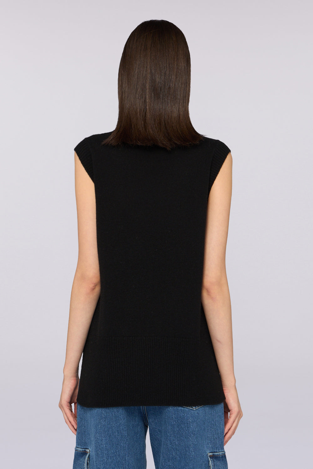 Maglia a collo alto senza maniche in misto lana 2|93d82d69ab8f2d08e59e0ba14f4ee898eeb3de694663f4261c723e46f305be0b