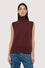 Sleeveless turtleneck jumper in wool blend