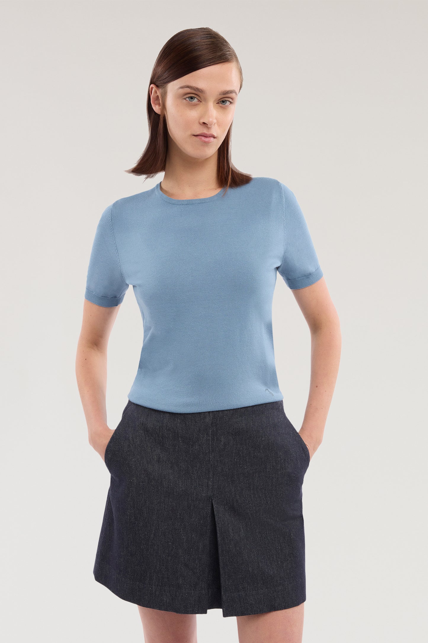 Maglia a manica corta in viscosa 1|6a870724976de17f41a09b3e051661a9155a35ac1bbd3a20620f84bd92e4a664