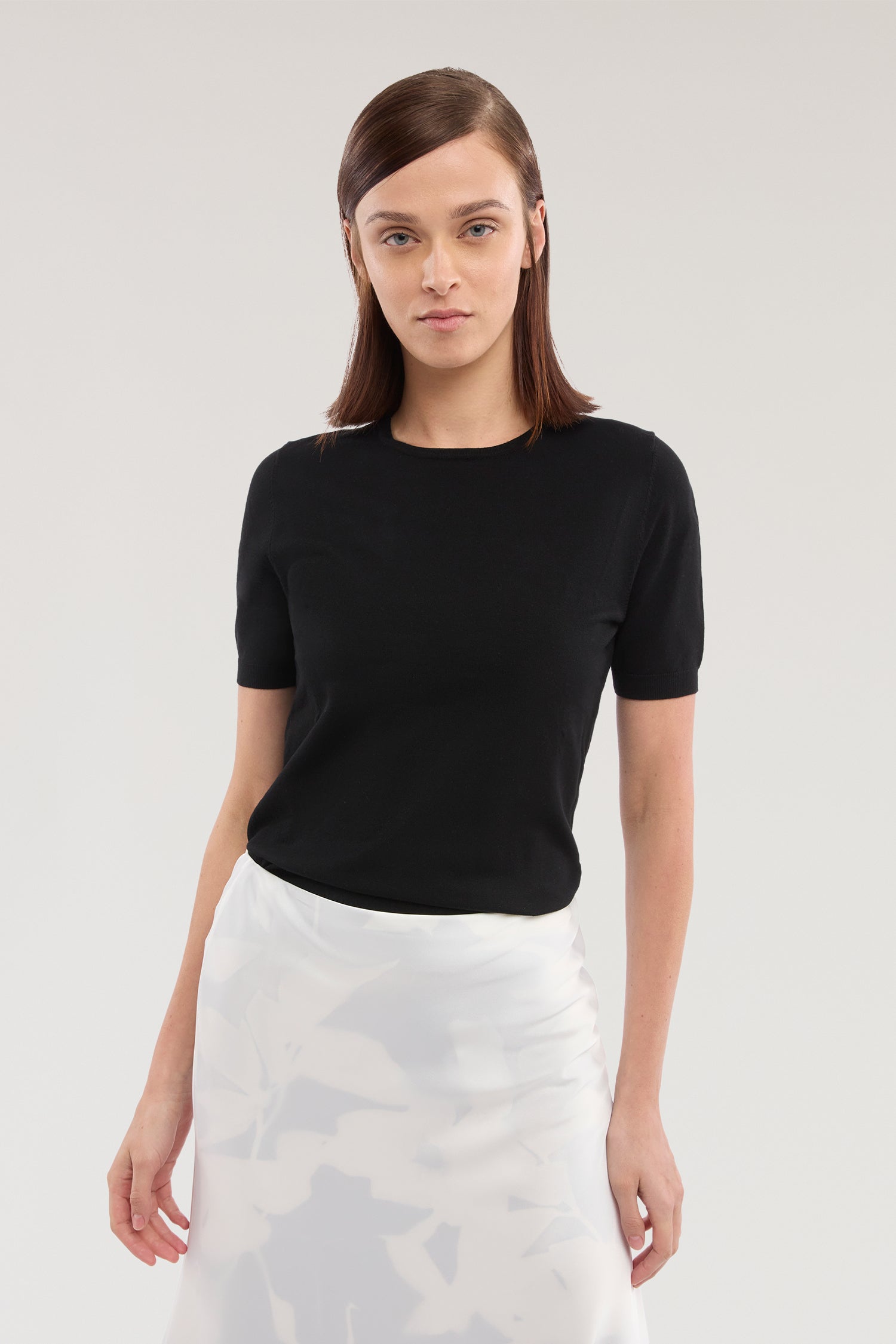 Maglia a manica corta in viscosa 2|e91f001b571198a66841c508913444feb1943fb330b8c674df188c890afd97a8