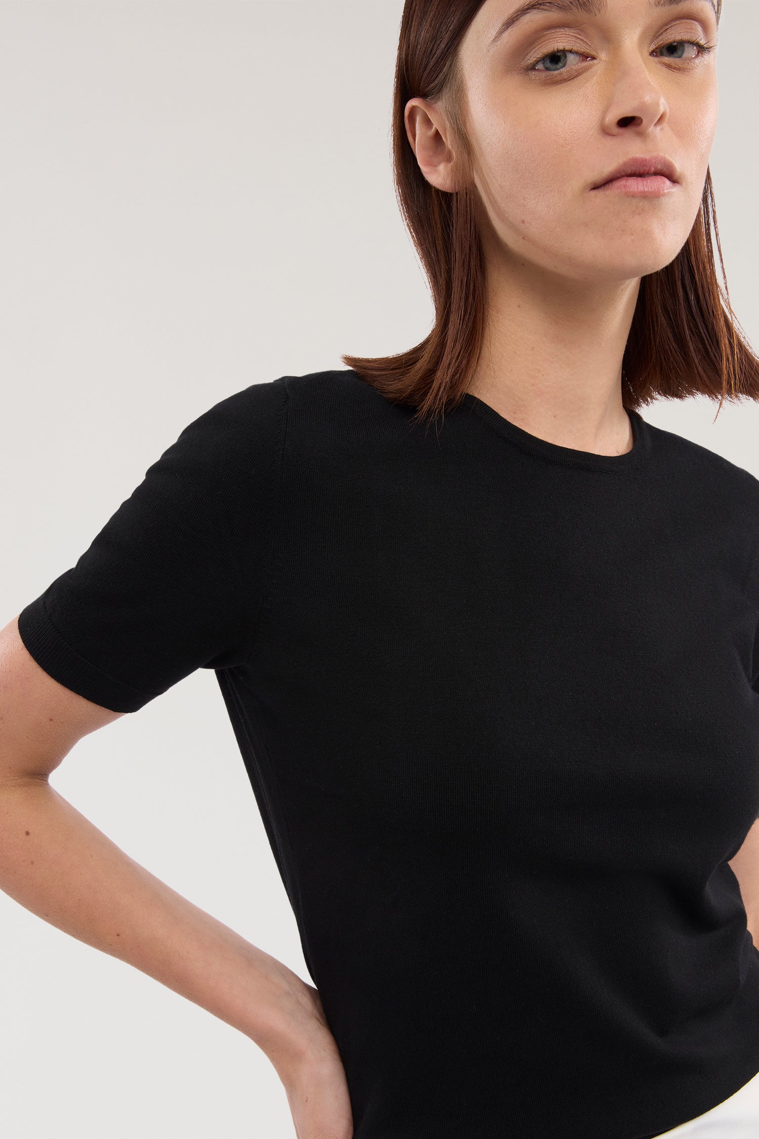 Maglia a manica corta in viscosa 1|9f2e3e730a718c9af27cb76d205eed0175a33cc1dc559fcd3ae630462d8773d9