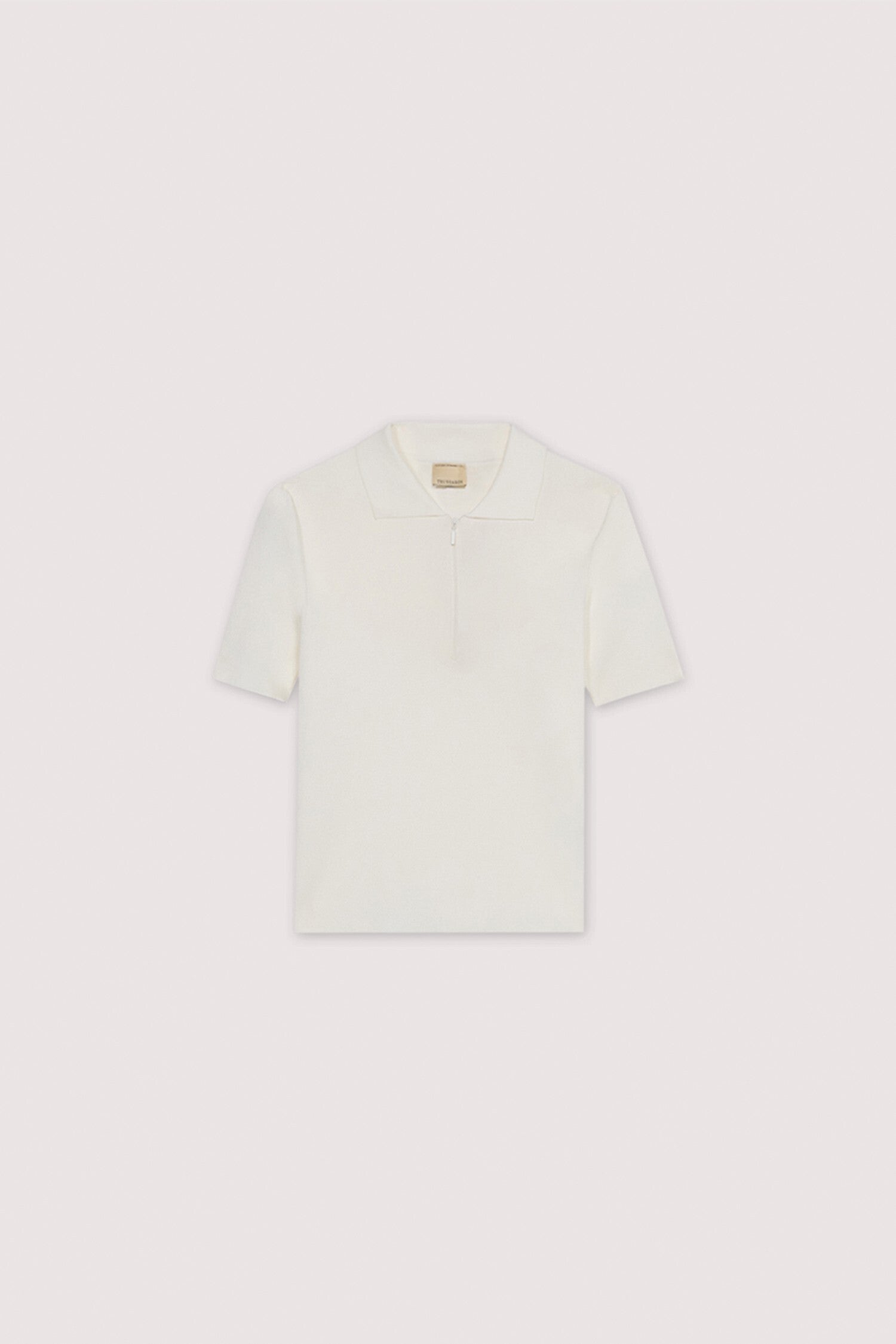 Polo crop in maglia di viscosa punto milano 5|b879bbdfb75cbf46294a3b651cfb24854541ddbc6cde47b2e9d7597abc967a63