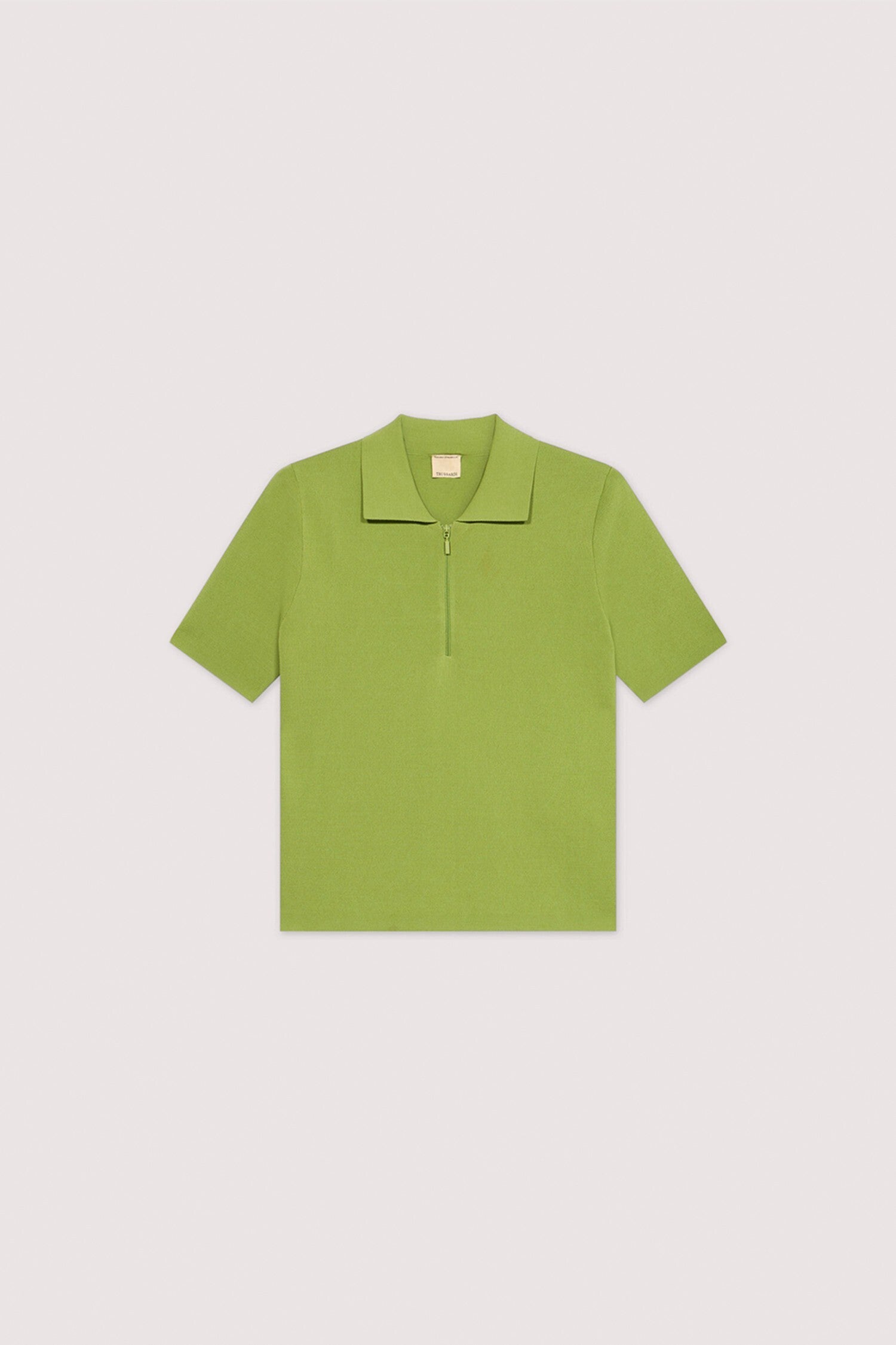 Polo crop in maglia di viscosa punto milano 5|42c796190d014986b654946233243f8ceac2296983d8cdcf514fd9967d16a955