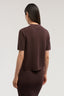 Polo crop in maglia di viscosa punto milano 3