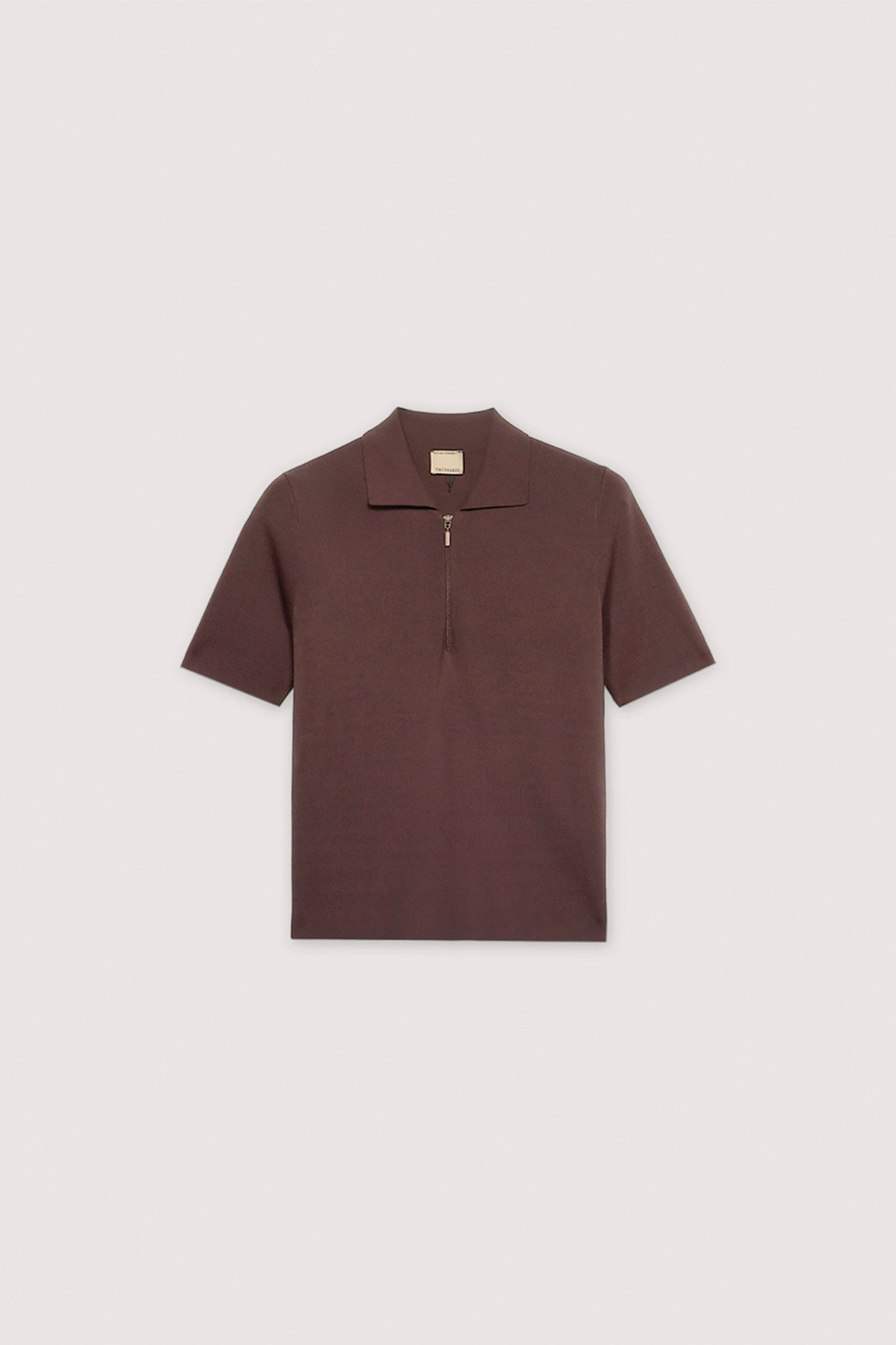 Polo crop in maglia di viscosa punto milano 5|b76fb24ecbc72226410a17a738d6a8d667698fb6d4daf14b768d25b1746f0343