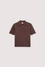 Polo crop in maglia di viscosa punto milano 5