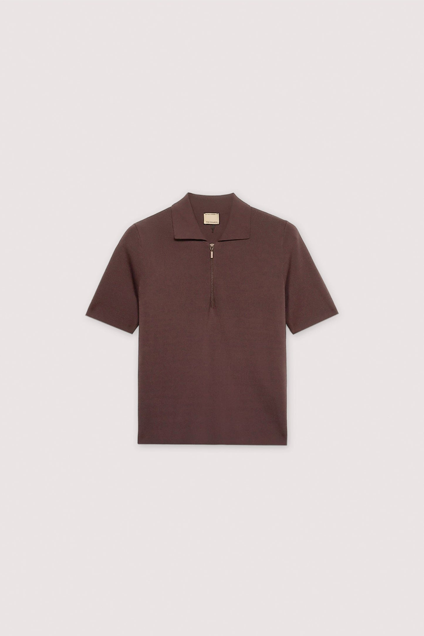 Polo crop in maglia di viscosa punto milano 5|b76fb24ecbc72226410a17a738d6a8d667698fb6d4daf14b768d25b1746f0343