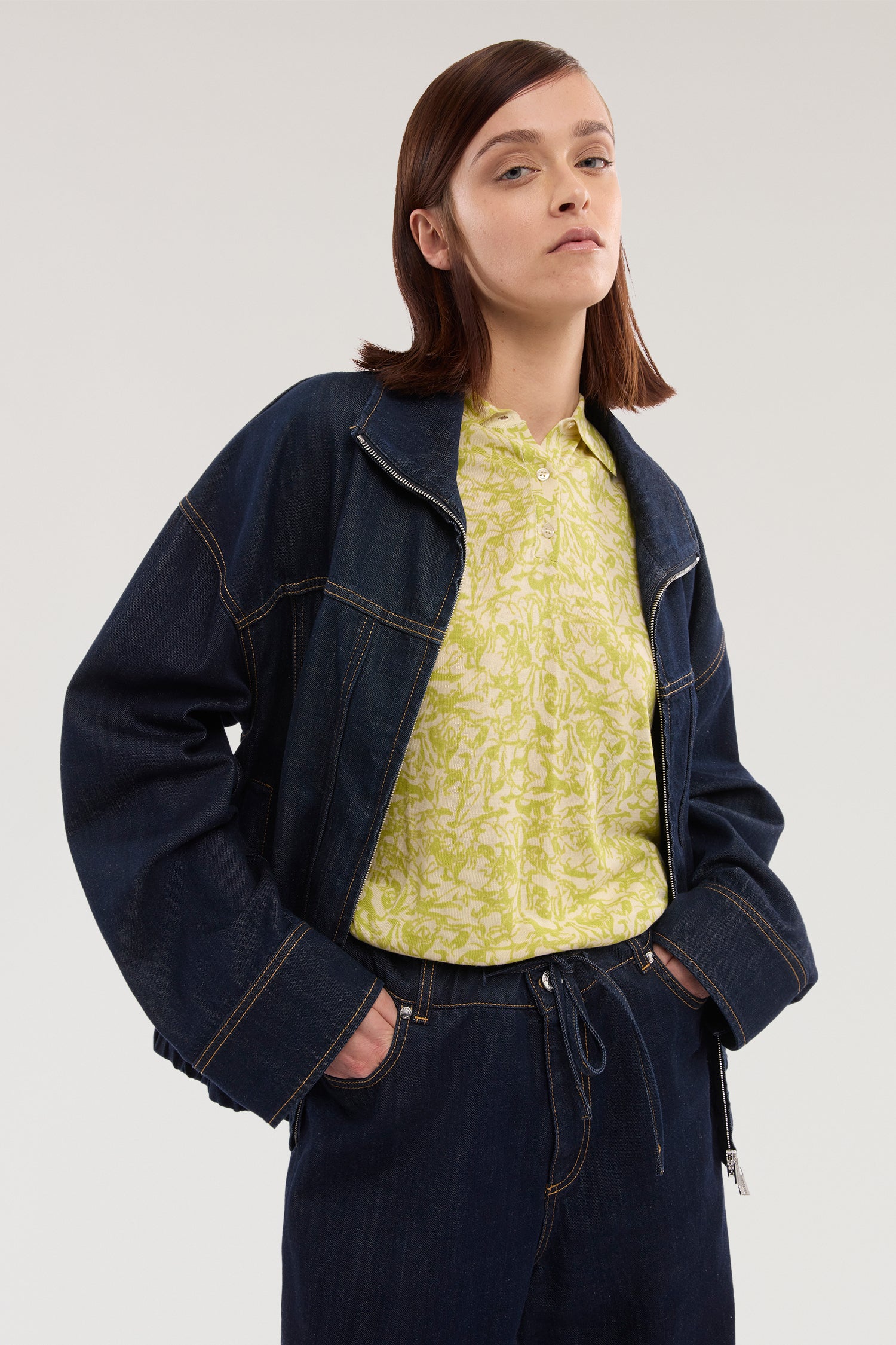 Polo con stampa in lyocell, cotone e seta 4|b9927752588da3d2f4a01c2e696fd3da7197e646a503871d37c57e92f0743a91