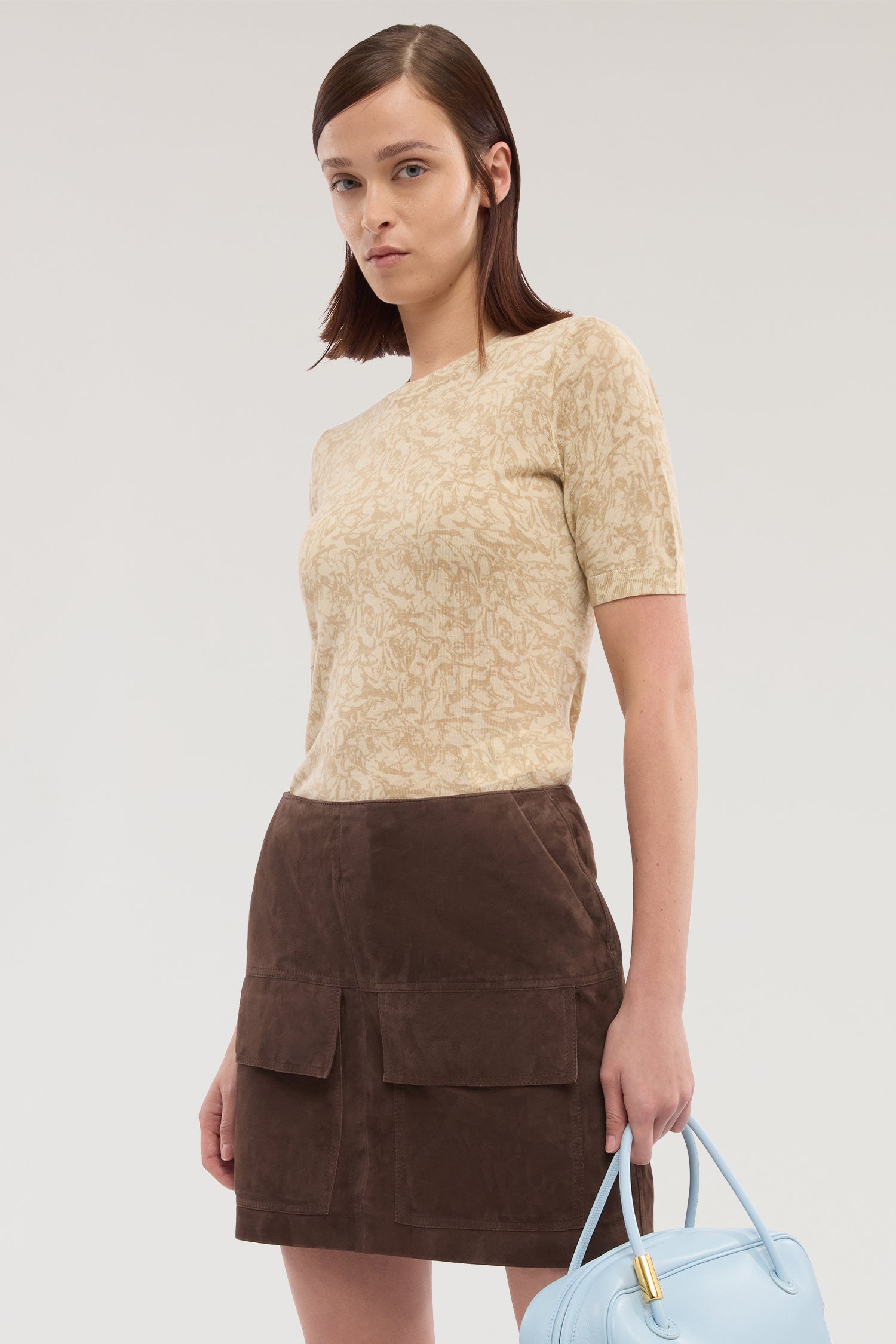 Maglia a maniche corte con stampa in lyocell 2|61184f0e50bad7b5d18938aeabac4956bc72caca3f84f7605d678a473ba23d29