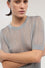 Short-sleeved viscose lace-knit top