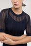 Maglia a manica corta in viscosa punto pizzo 1