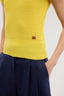 Maglia a maniche corte in cotone crepe con punto 3D 3