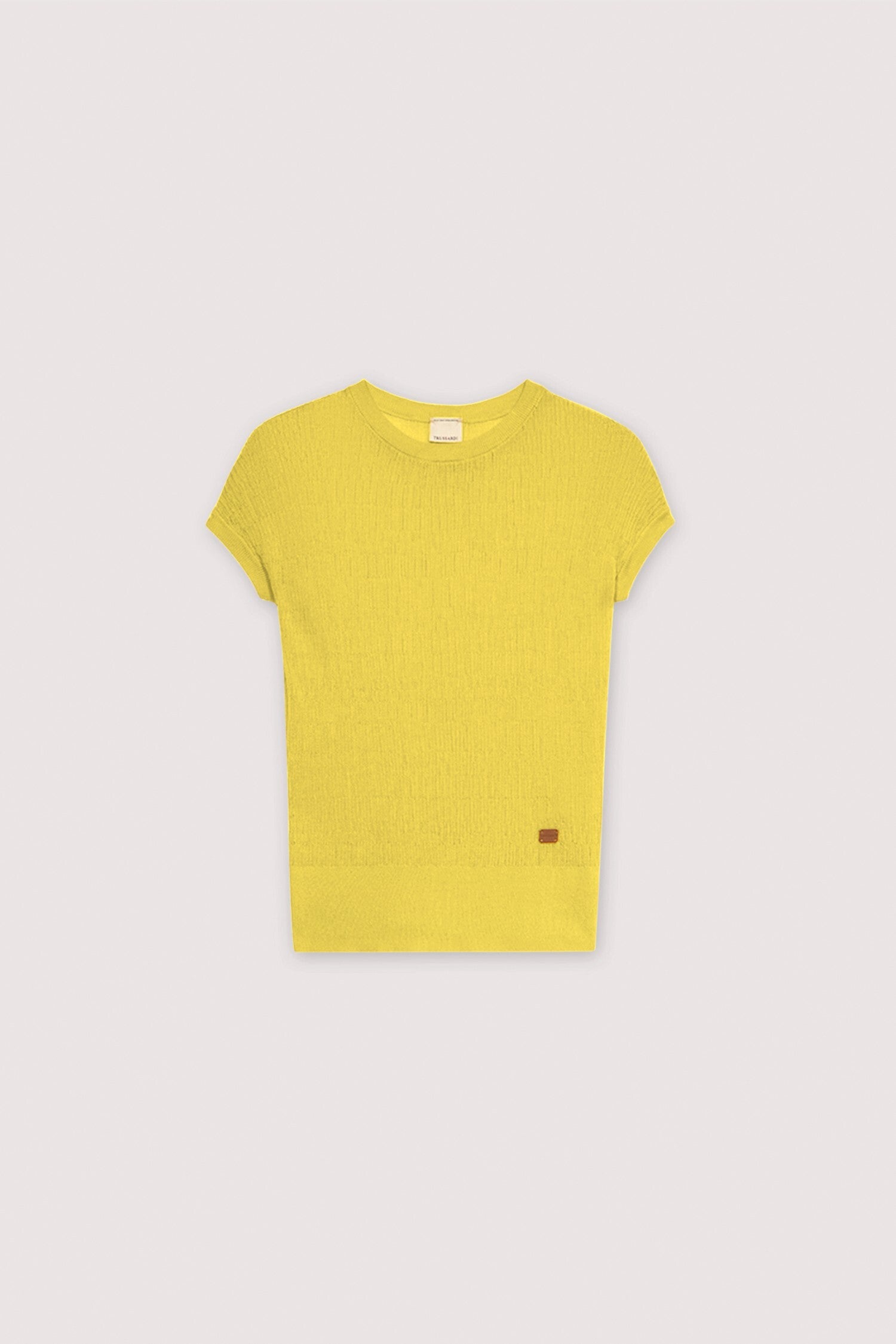 Maglia a maniche corte in cotone crepe con punto 3D 5|1d23a5f755f99c1125c130e9058766e754e51637c45b610f6ab2d4f44167a7ff