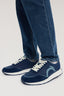 Sneaker Arrow in tessuto e cuoio 4