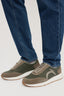 Sneaker Arrow in tessuto e cuoio 1