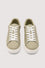 Zapatilla con suela de copa de cuero