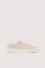 Linen and leather trainers