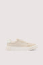 Sneaker in lino e pelle 1