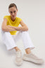 Sneaker in lino e pelle 2
