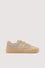 Vulcanised mesh and leather trainer