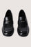 Loafer with band and metal plate
