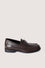 Mocassin avec bande et plaque métallique