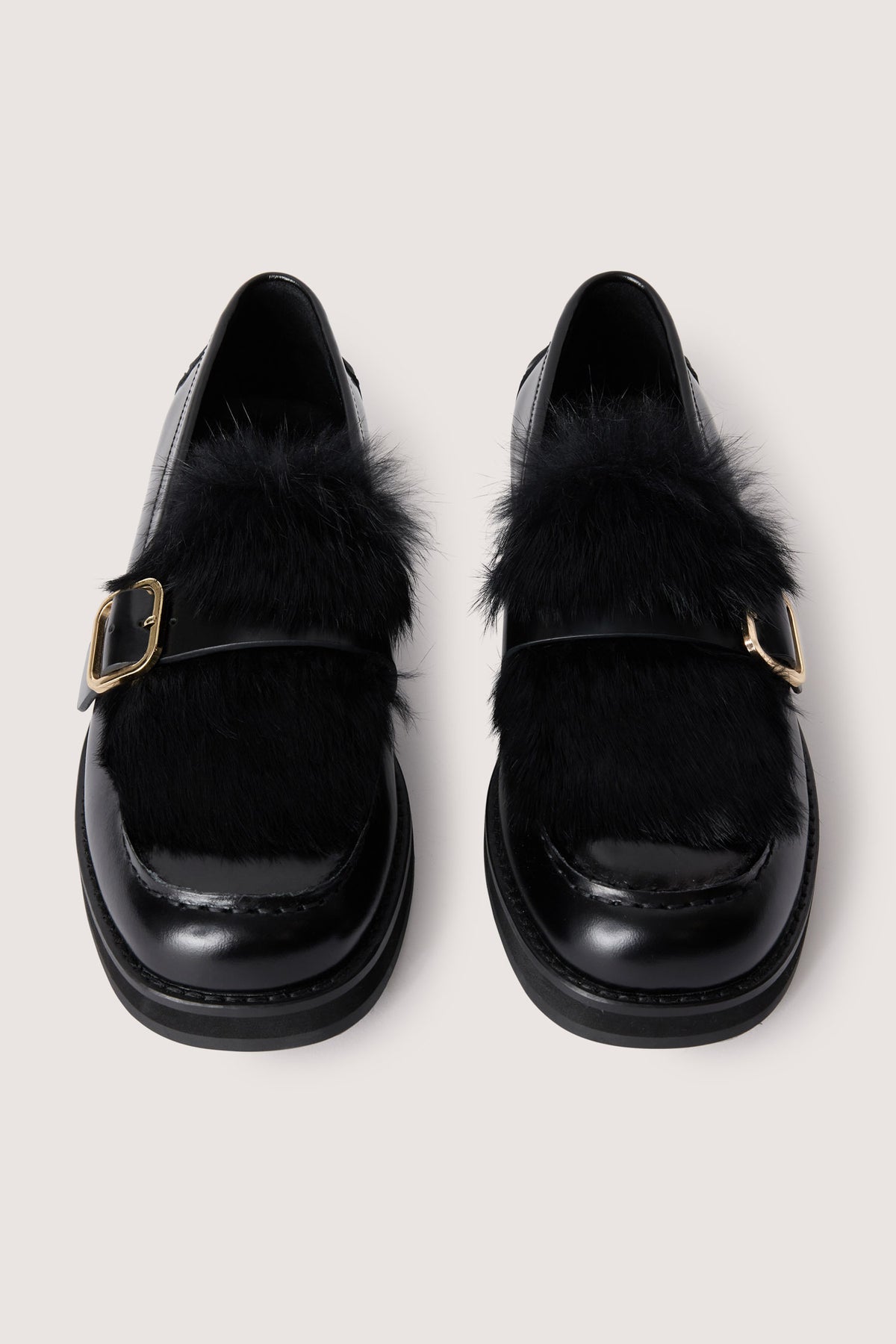 Loafer con inserto in pelo e fibbia 3|81049064e91c06421a92b04355c9199fb7a257f767d8aa175ae093120c14bce7