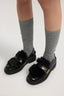 Loafer con inserto in pelo e fibbia 4