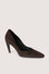 Pumps aus Wildleder mit Print