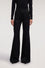 Flare trousers in viscose twill