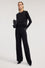 Wide-leg cady trousers with belt
