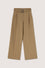 Wide-leg cady trousers with belt