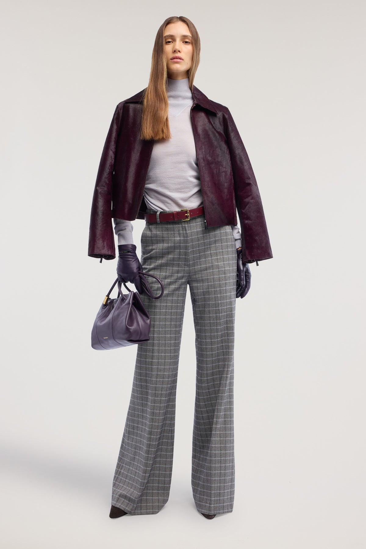 Pantaloni flare in flanella a quadri 5|620b34cd3339c5ca2db5f4c91d50ccc6c564993df4807aa81d372cbdb197107f