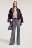Pantaloni flare in flanella a quadri 5