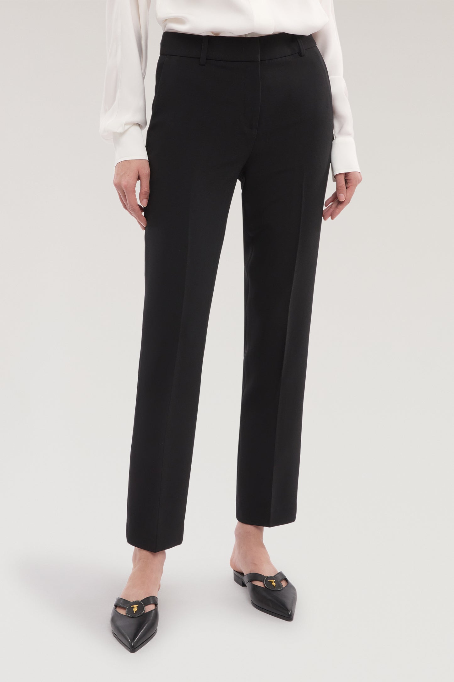 Pantaloni sigaretta in cady  2|9c081fc5055c2ae6dceec1abdb761242eba918fa30043cdfb1a8312ed7319b30