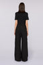 Pantalone palazzo cargo in tessuto 2