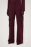 Wide-leg cargo trousers in refined fabric