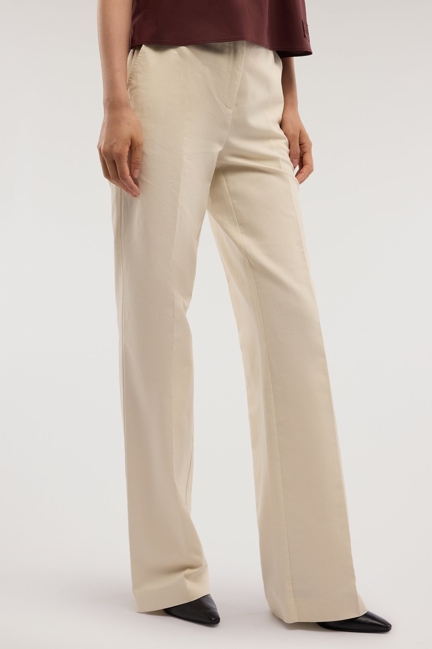 Pantaloni palazzo in cotone e lino 1|5e1deb2951d89e5ec78c8c9592255a34f2f437a449a68574ab1f99ea94eab5ef