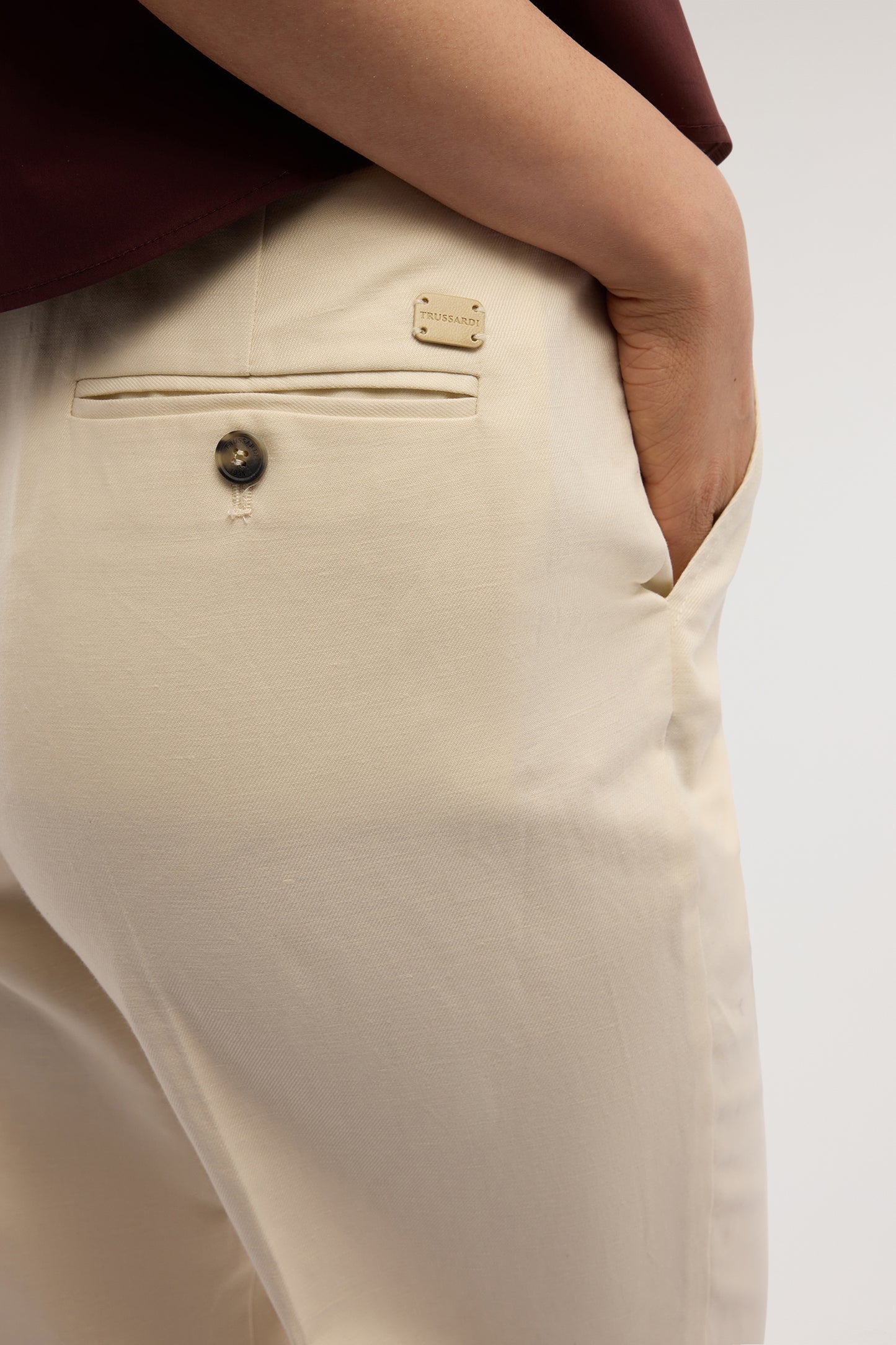 Pantaloni palazzo in cotone e lino 3|e65eadb270e8b32723bca03ff5410f9eb7444f8c46c281cbb7fe7ca61fbe4579