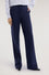Pantalon palazzo en coton et lin