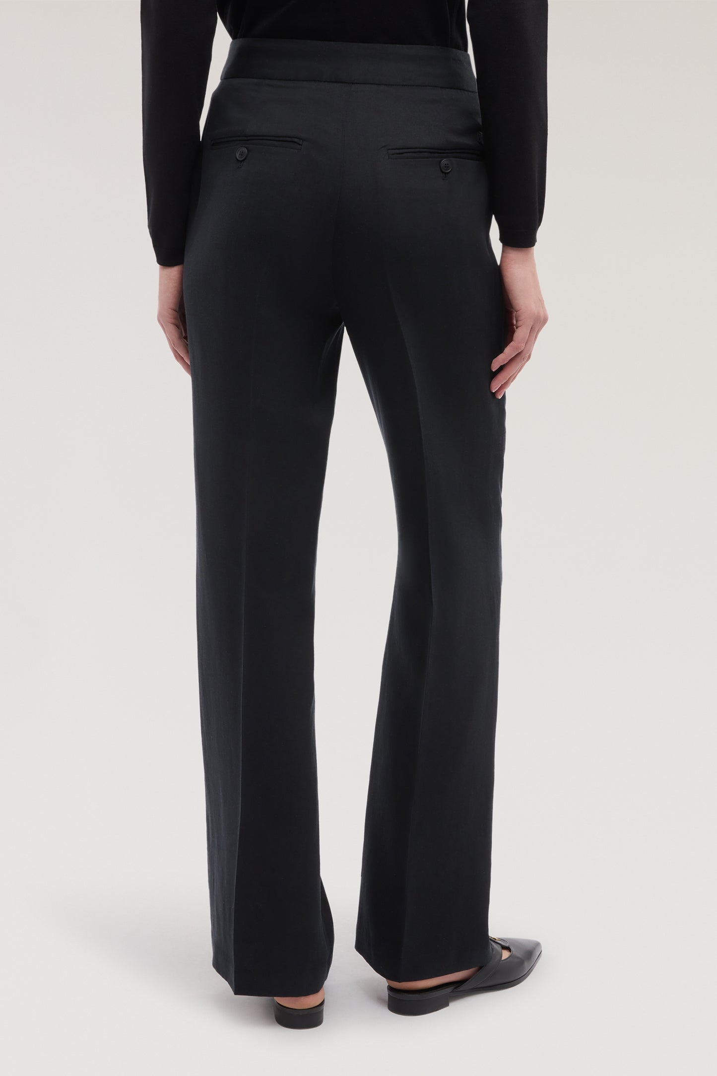 Pantaloni palazzo in lyocell e lino 3|5ee8f01bb65cd42dbcdbed624c7e0f64c9643686e3f32c092bf1144bfb3f8400