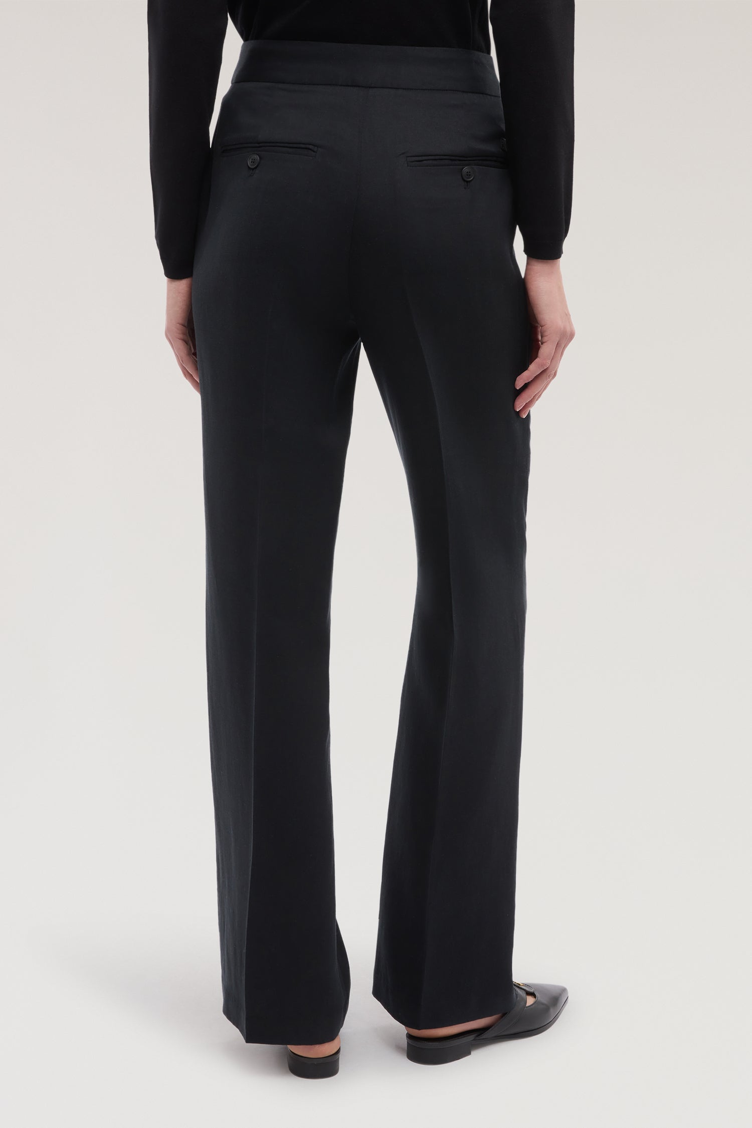 Pantaloni palazzo in lyocell e lino 3|5ee8f01bb65cd42dbcdbed624c7e0f64c9643686e3f32c092bf1144bfb3f8400