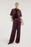 Pantalon palazzo en twill de viscose