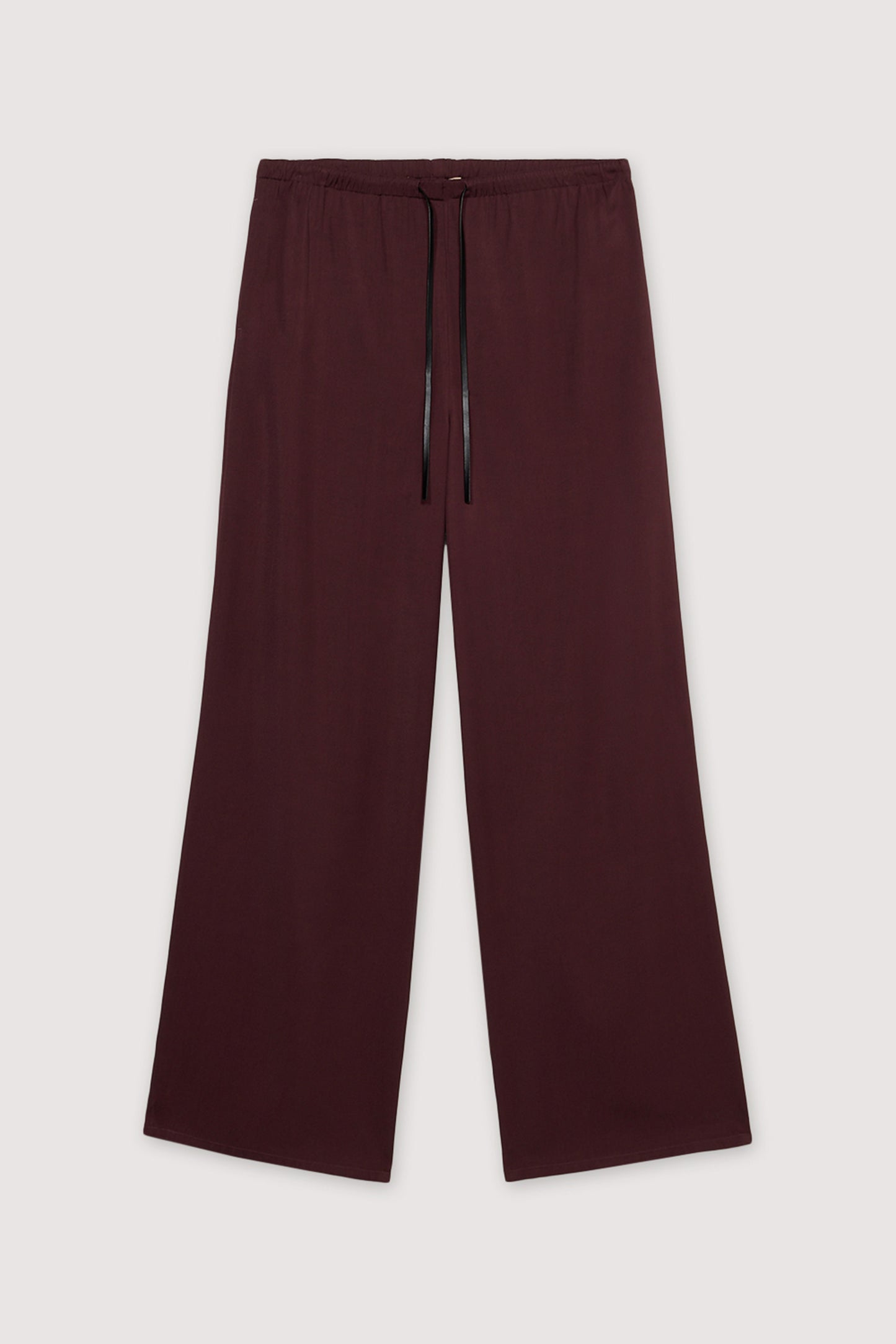 Pantaloni palazzo in twill di viscosa 5|0fed4e80b5863ac24bfdeb3e8802576ea677cf271b795e7255a6c8f1258d5ba0
