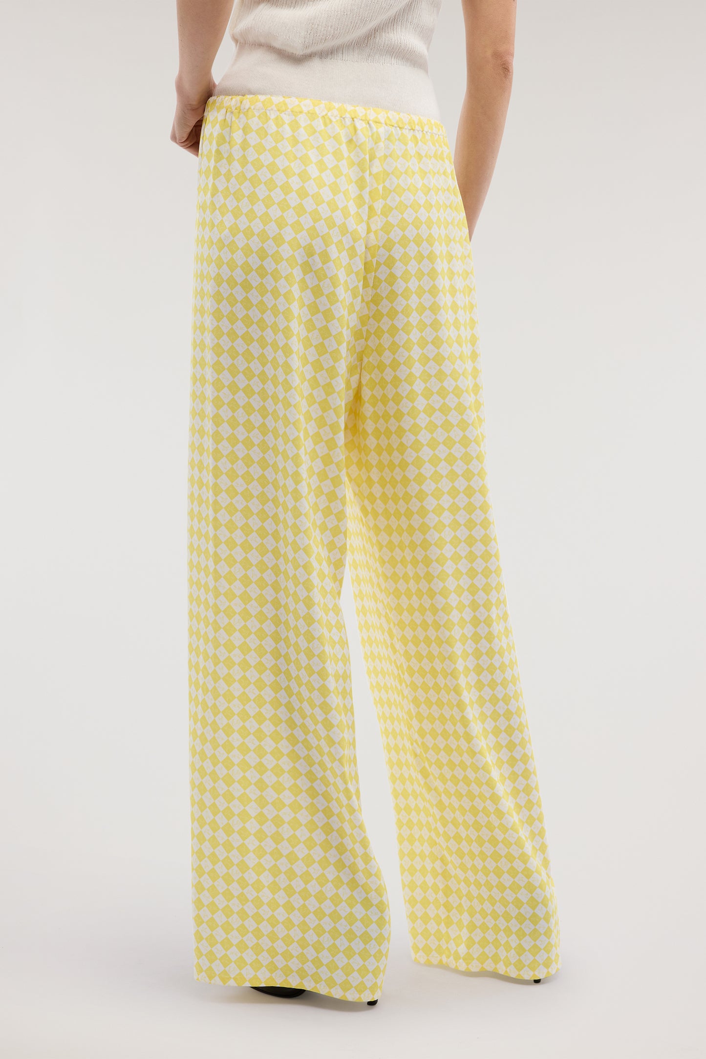 Pantaloni ampi con stampa in twill viscosa 2|2fad0613d84c13b90dd2e33db04d6de86bb0cd5ae1dd18d9fabdc2e45bf0ad45